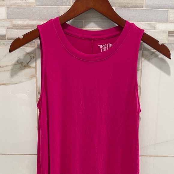 Time & Tru Vibrant Pink Sleeveless Tank Dress | Size Small - Picture 8 of 11